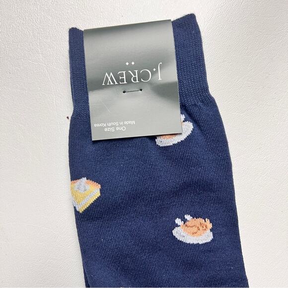 J.Crew Men's Thanksgiving Theme Graphic Design Trouser Socks Onesize - Picture 4 of 6